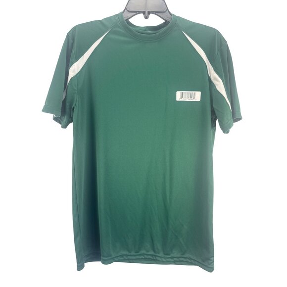 Soffe Athletic Soccer Shirt Green Size M Moisture Wicking Sports Tee - Picture 1 of 8
